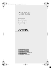 Clarion CZ109EL Owner's Manual