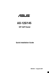 Asus AX-125 Quick Installation Manual