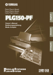 Yamaha PLG150-PF Owner's Manual
