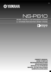 Yamaha NS-P610 Owner's Manual