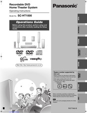 Panasonic SC-HT1000 Operation Manual