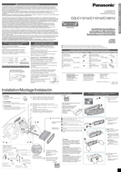 Panasonic CQC1001U - AUTO RADIO/CD DECK Installation Instructions