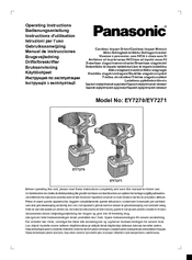 Panasonic EY7270 Operating Instructions Manual