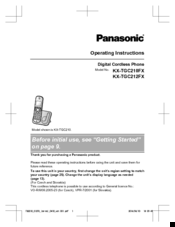 Panasonic KXTGC210FX Operating Instructions Manual