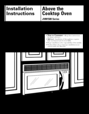 GE JVM1500 Series Installation Instructions Manual