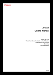 Canon LiDE220 Online Manual