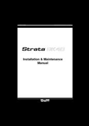 Toshiba Strata DK40 Installation & Maintenance Manual