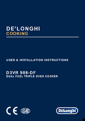 DèLonghi D3VR 908-DF User & Installation Instructions Manual