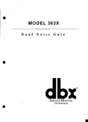 dbx 363X Service Manual