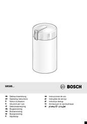 Bosch MKM6 SERIES Operating Instructions Manual