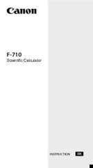 Canon F-710 Instruction