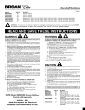 Broan rmdd3604 Instruction Manual