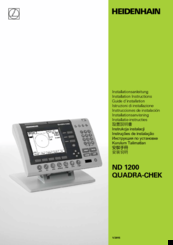 Heidenhain ND 1200 QUADRA-CHEK Installation Instructions Manual