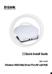 D-Link DWL-3140AP - Web Smart PoE Thin Access Point Quick Install Manual