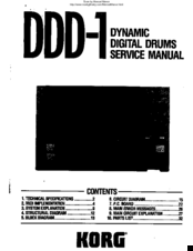 Korg ddd-1 Service Manual