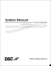 DSC Maxsys PC6010 System Manual