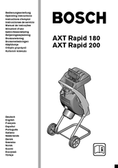 Bosch AXT Rapid 180 Operating Instructions Manual