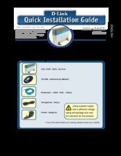 D-Link DSL-564T Quick Installation Manual