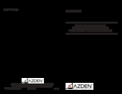 Azden IRN-10 User Manual
