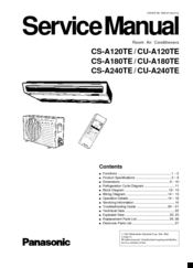Panasonic CS-A120TE Service Manual