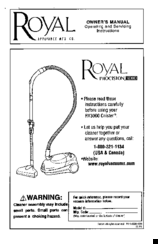 Royal cnister ry3000 Owner's Manual