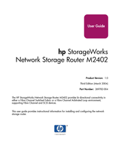 HP StorageWorks M2402 User Manual