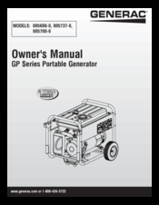 Generac Portable Products 005698-0 Manual