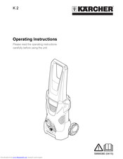 Kärcher K 2 Operating Instructions Manual