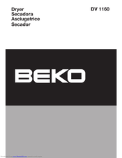 Beko DV 1160 Manual