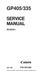 Canon GP335 Service Manual