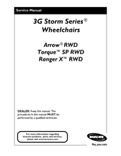 Invacare 3G Storm Series Service Manual