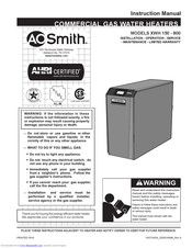 Smith XWH 150 Instruction Manual