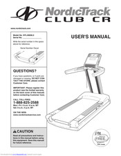 NordicTrack club cr NTL49008.0 User Manual