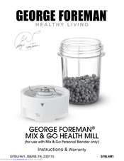 George Foreman GFBLHM1 Instructions & Warranty