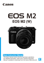 Canon EOS M2W Basic Instruction Manual