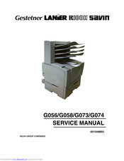 Gestetner G056 Service Manual