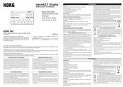 Korg nanoKey Quick Start Manual