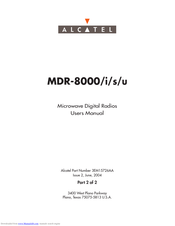 Alcatel MDR-8000 User Manual