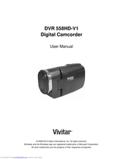 Vivitar DVR 558HD-V1 User Manual