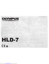 Olympus HDL-7 Instructions Manual