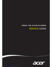 Acer HARLEY TAB A3-A20FHD Service Manual