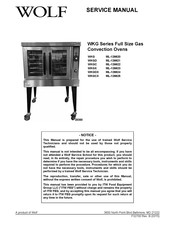 Wolf WKG Series Service Manual