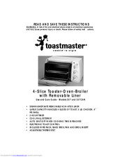 Toastmaster 357CAN Use And Care Manual