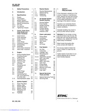Stihl 021 Service & Repair Manual