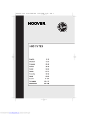 Hoover HDC 75 TEX User Manual