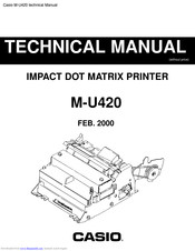 Casio M-U420 Technical Manual