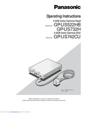 Panasonic GP-US732H Operating Instructions Manual