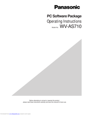 Panasonic WV-AS710 Operating Instructions Manual