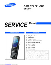 Samsung GT-E2600 Service Manual