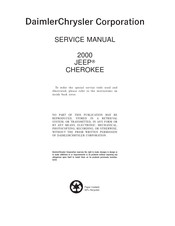 Jeep Cherokee 2000 Service Manual